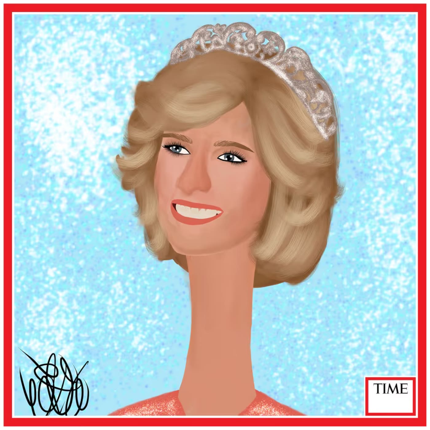 TIME cover, blonde hair and a tiara